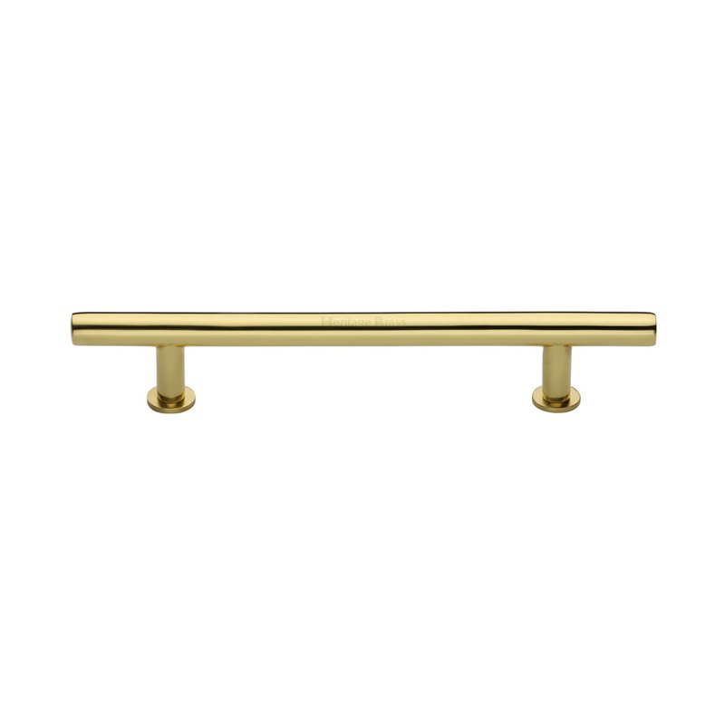 T-Bar Cabinet Pull Handle with Rose - C0362 160-PB