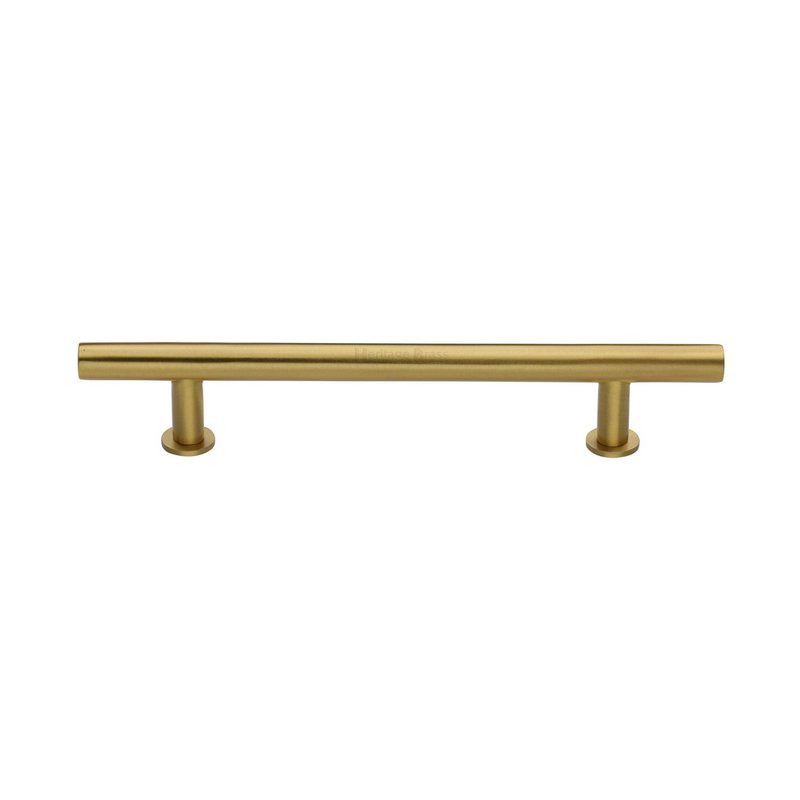 T-Bar Cabinet Pull Handle with Rose - C0362 160-SB