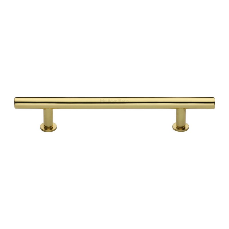 T-Bar Cabinet Pull Handle with Rose - C0362 203-PB