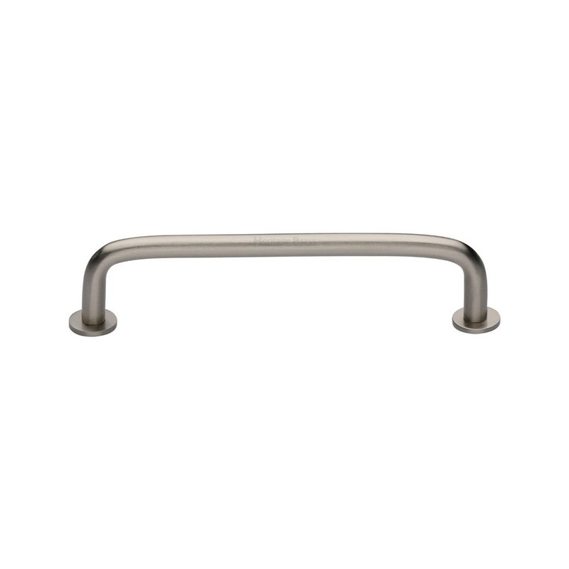 Wire Cabinet Pull Handle with Rose - C2156 128-SN