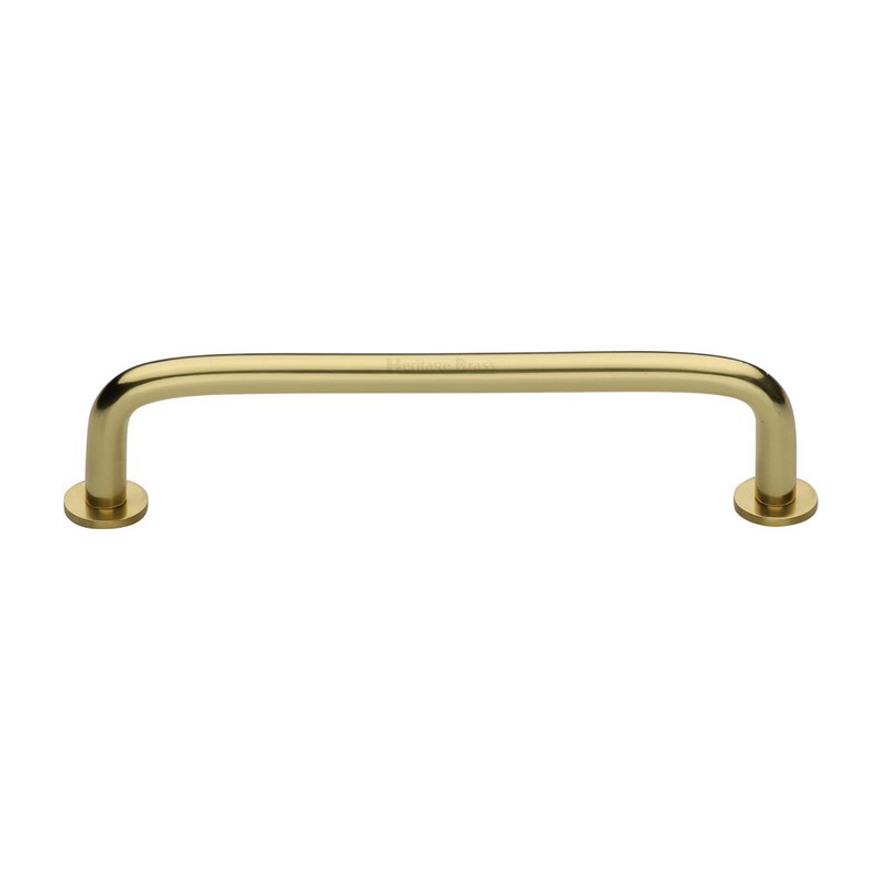 Wire Cabinet Pull Handle with Rose - C2156 160-PB