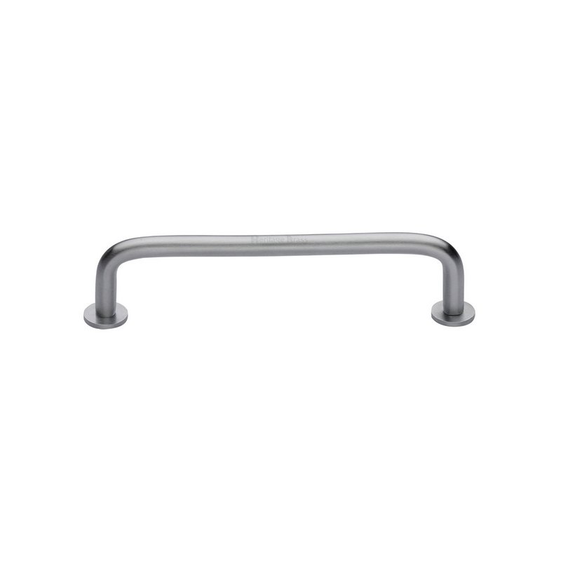 Wire Cabinet Pull Handle with Rose - C2156 96-SC
