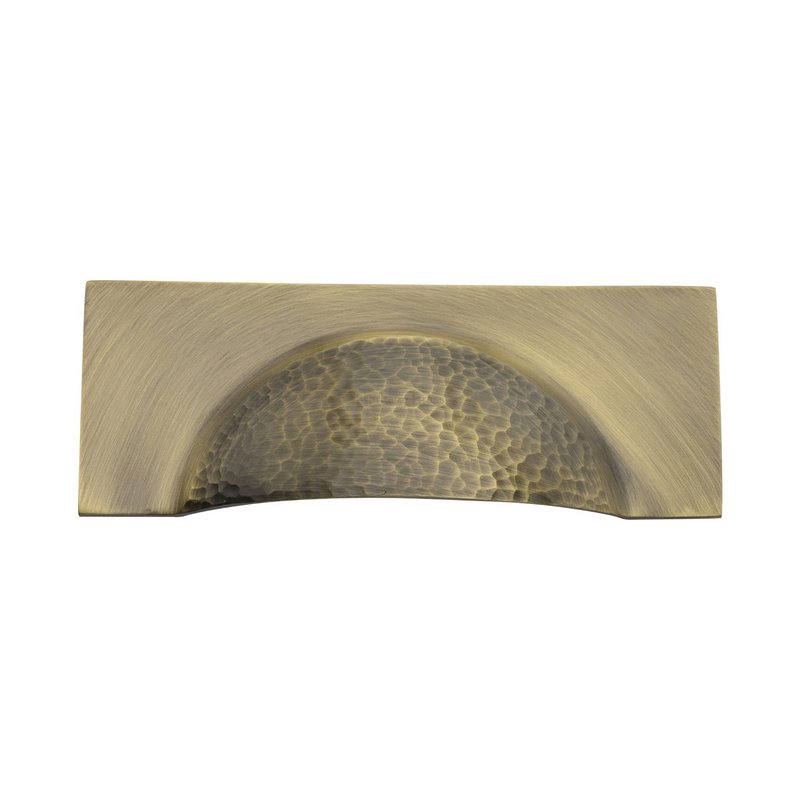Hampshire Drawer Cup Pull Hammered Design - HAM2764-AT