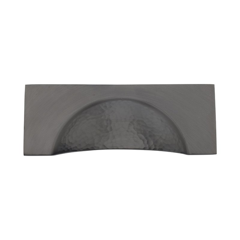 Hampshire Drawer Cup Pull Hammered Design - HAM2764-MB