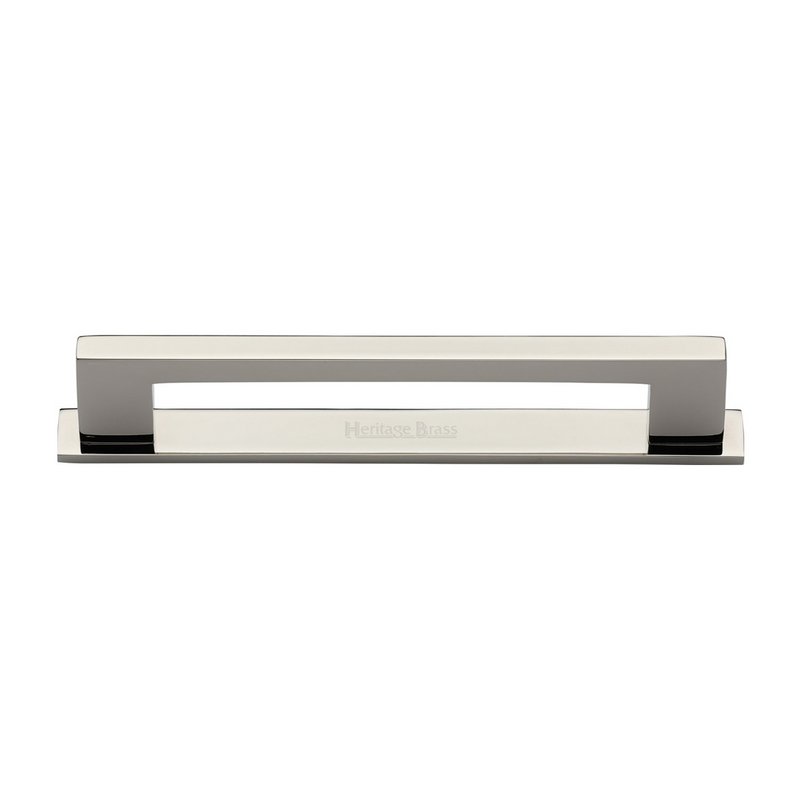 Metro Cabinet Pull Handle with Plate - PL0337 160-PNF
