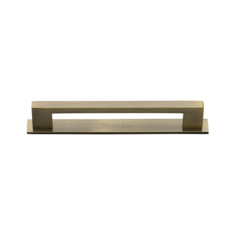 Metro Cabinet Pull Handle with Plate - PL0337 96-AT
