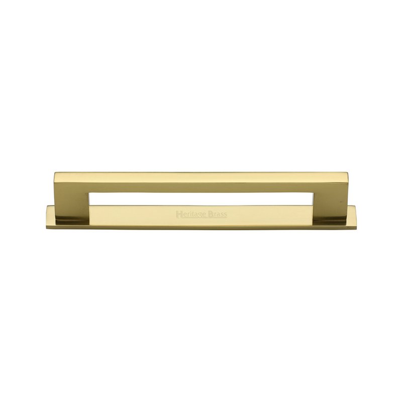 Metro Cabinet Pull Handle with Plate - PL0337 96-PB