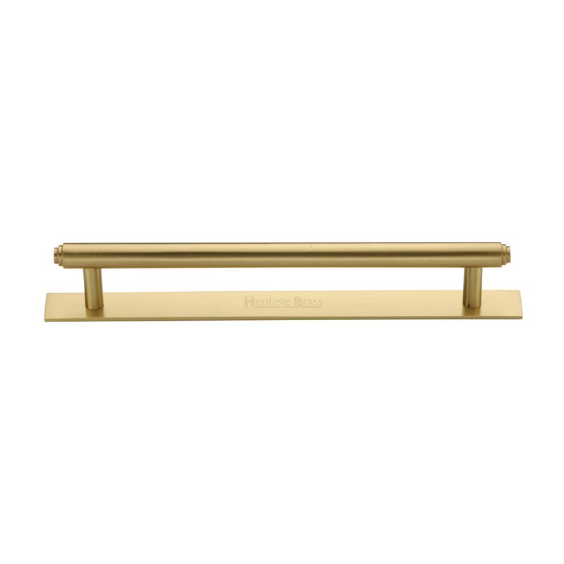 Step Cabinet Pull Handle with Plate - PL4410 160-SB