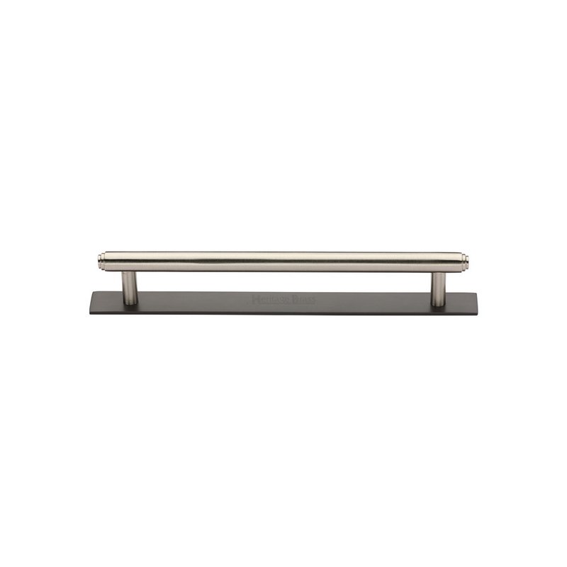 Step Cabinet Pull Handle with Plate - PL4410 96-BSN