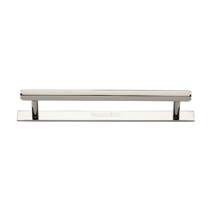 Hexagonal Cabinet Pull Handle with Plate - PL4422 160-PNF