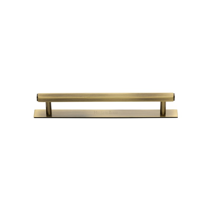 Hexagonal Cabinet Pull Handle with Plate - PL4422 96-AT