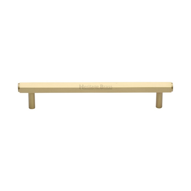 Hexagon Profile Cabinet Pull Handle - V4422 160-SB