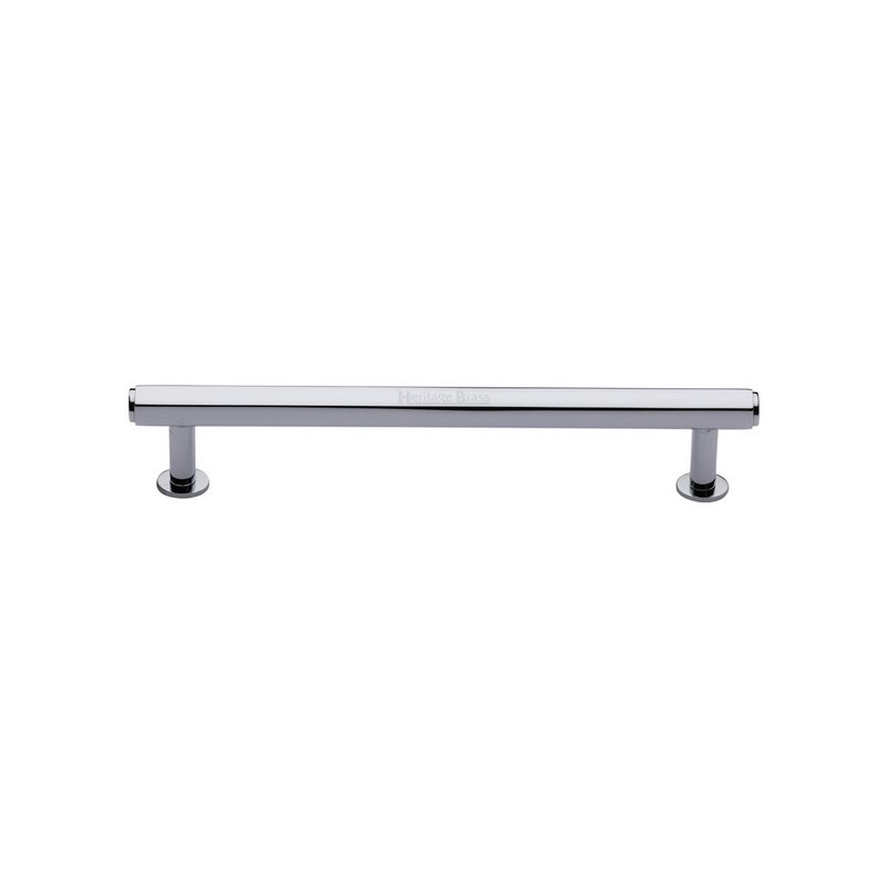 Hexagon Cabinet Pull Handle with Rose - V4423 128-PC