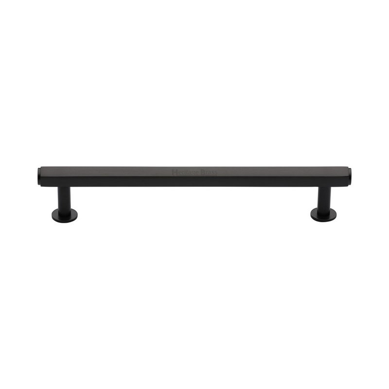 Hexagon Cabinet Pull Handle with Rose - V4423 160-MB