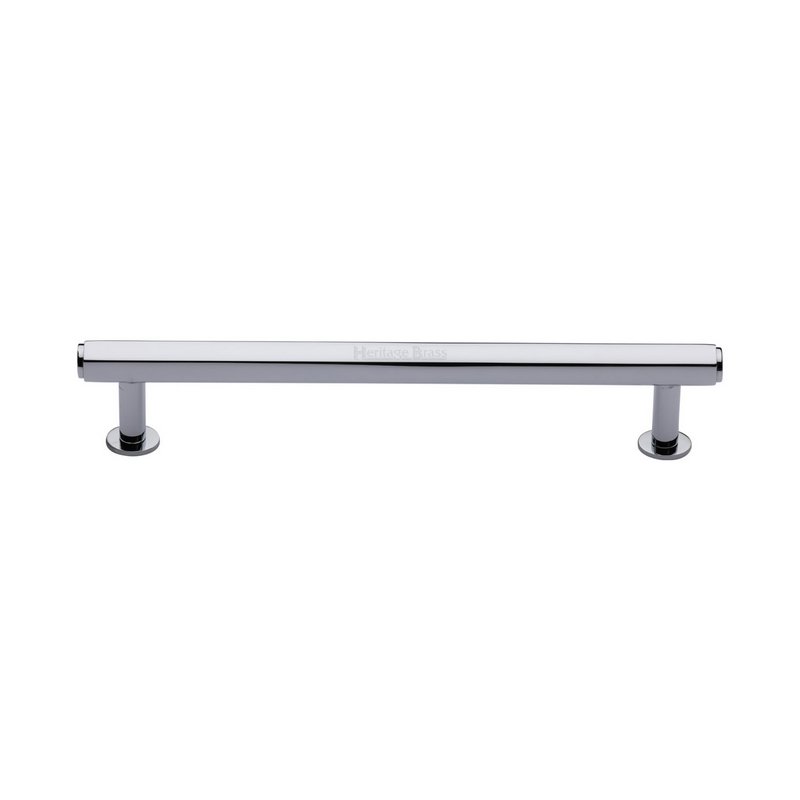 Hexagon Cabinet Pull Handle with Rose - V4423 160-PC