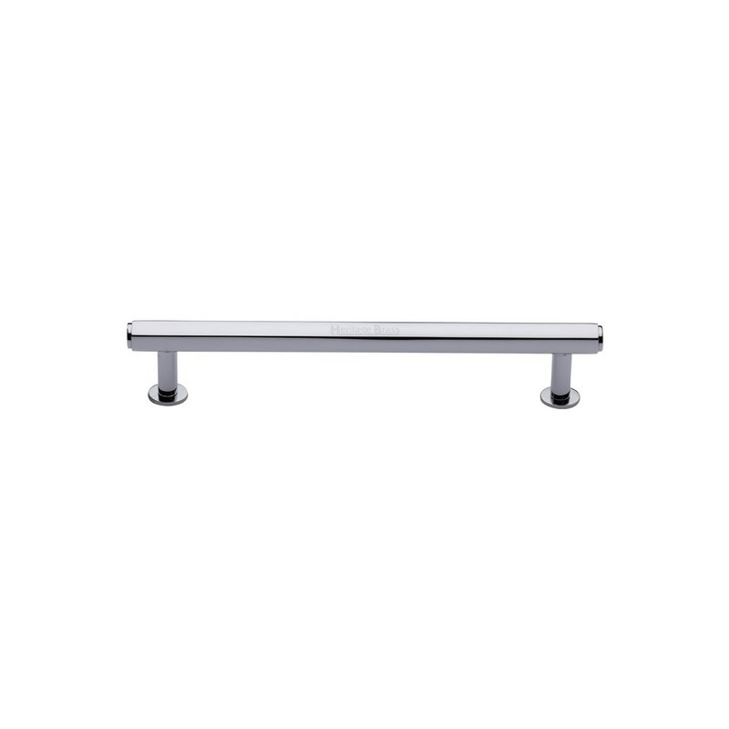 Hexagon Cabinet Pull Handle with Rose - V4423 96-PC