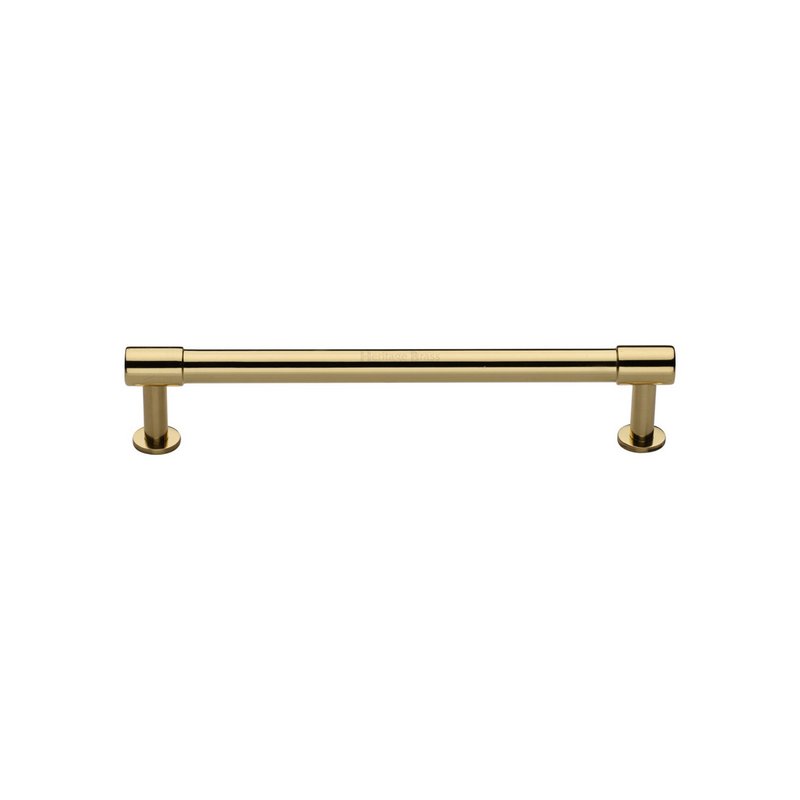 Phoenix Cabinet Pull Handle with Rose - V4435 128-PB