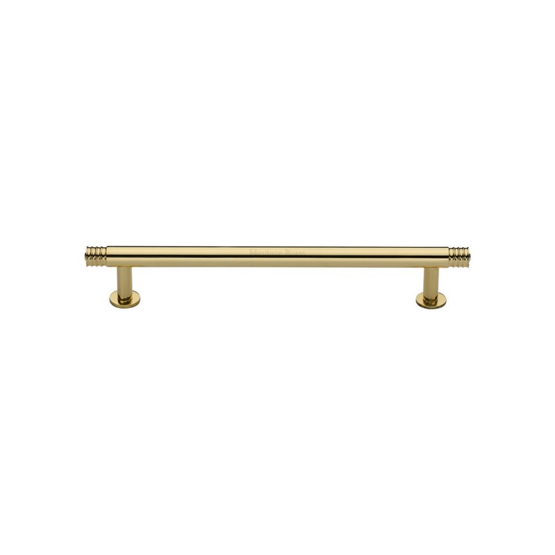 Contour Cabinet Pull Handle with Rose - V4447 128-PB