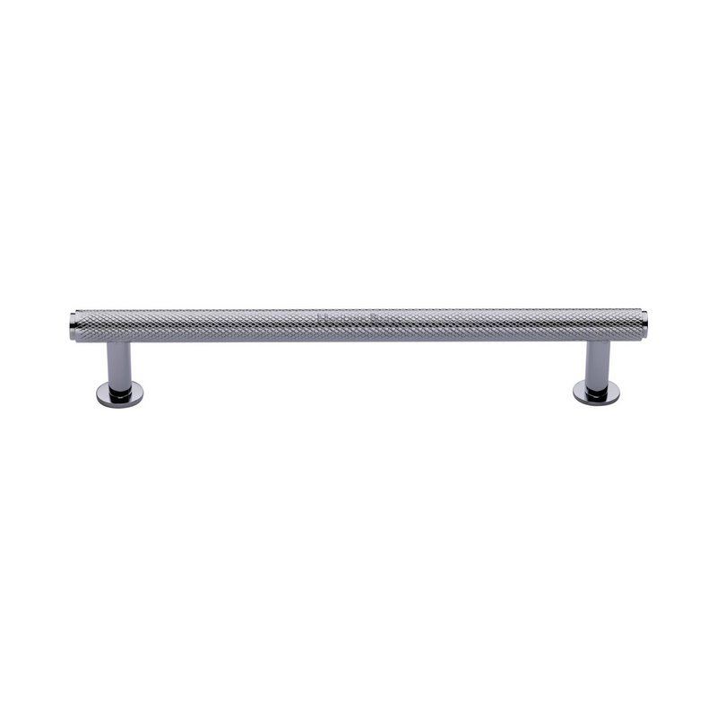 Knurled Cabinet Pull Handle with Rose - V4459 160-PC