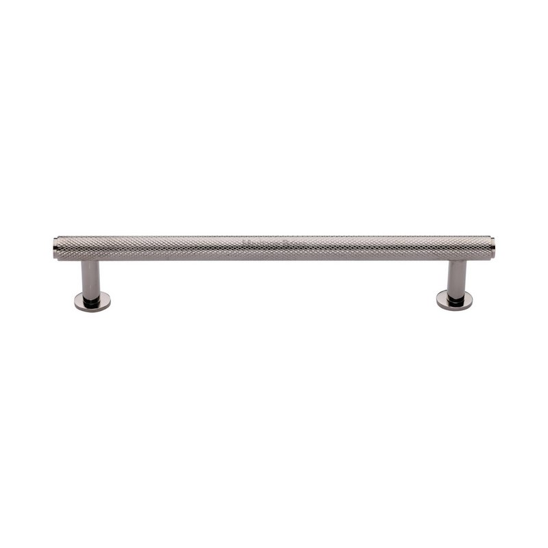 Knurled Cabinet Pull Handle with Rose - V4459 160-PNF