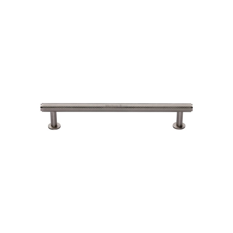 Knurled Cabinet Pull Handle with Rose - V4459 96-SN