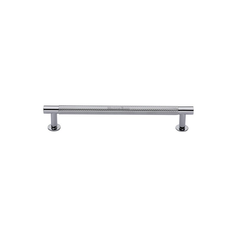 Partial Knurled Cabinet Pull Handle with Rose - V4462 96-PC