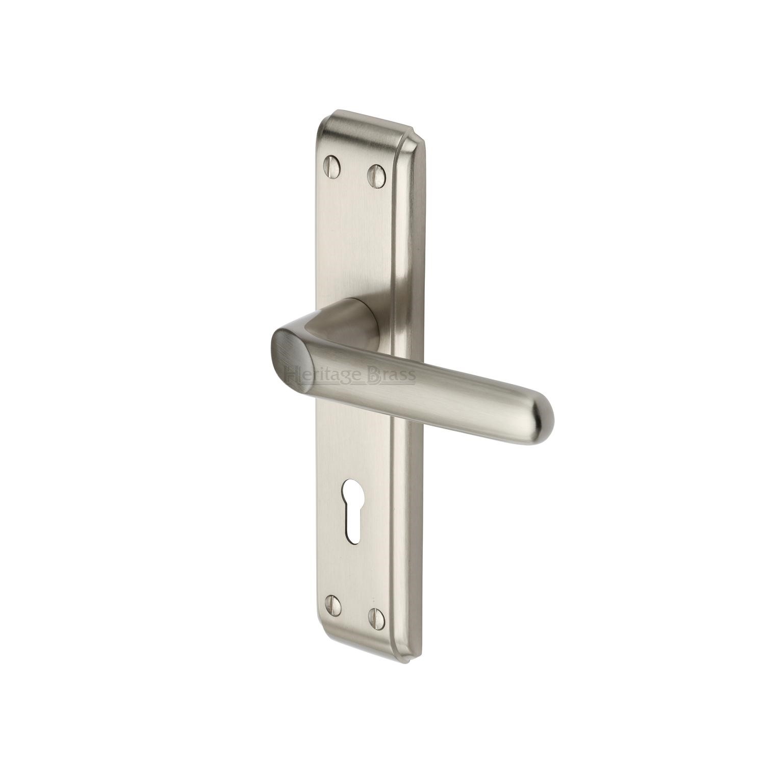 Deco Door Handle on Plate - DEC3000-SN