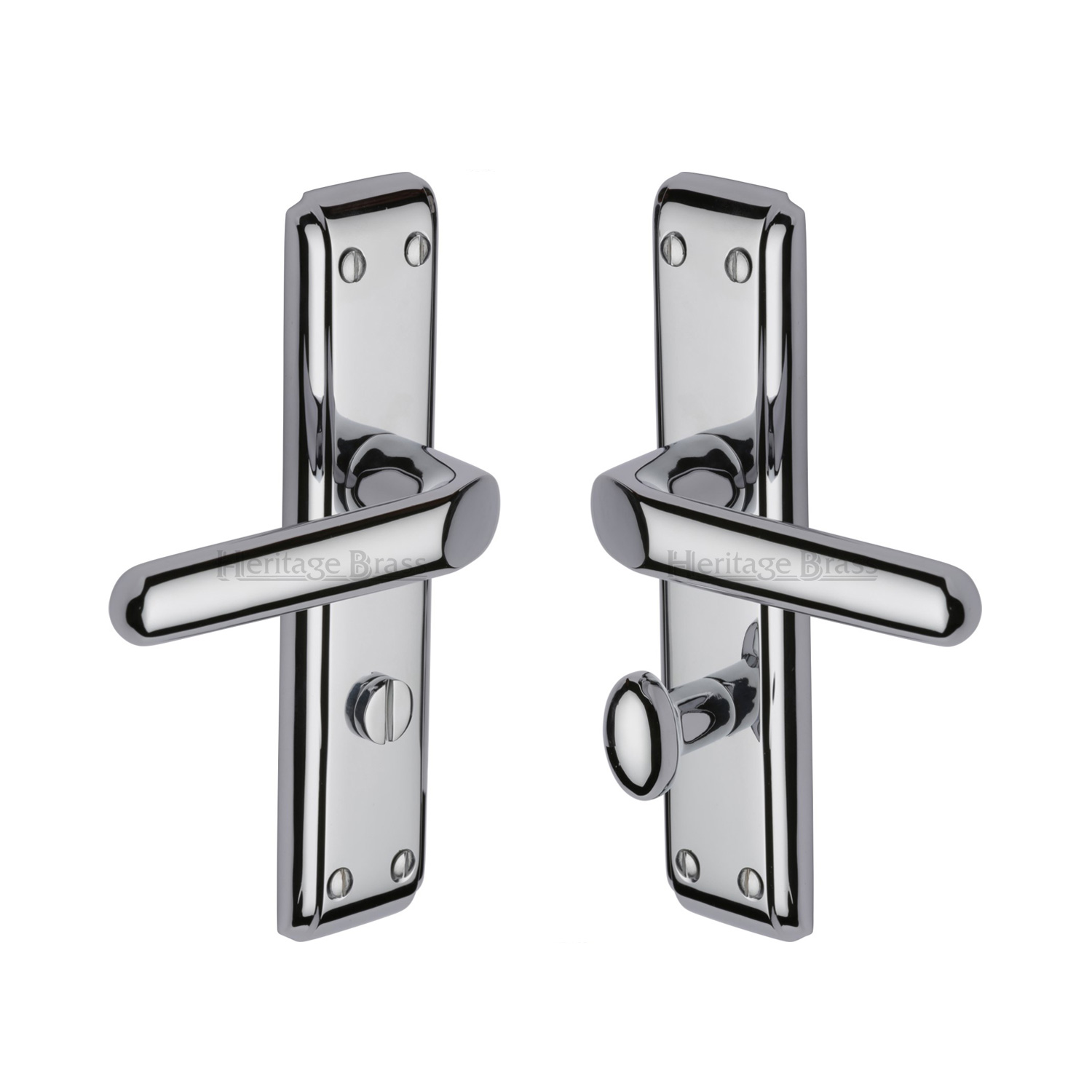 Deco Door Handle on Plate - DEC3030-PC