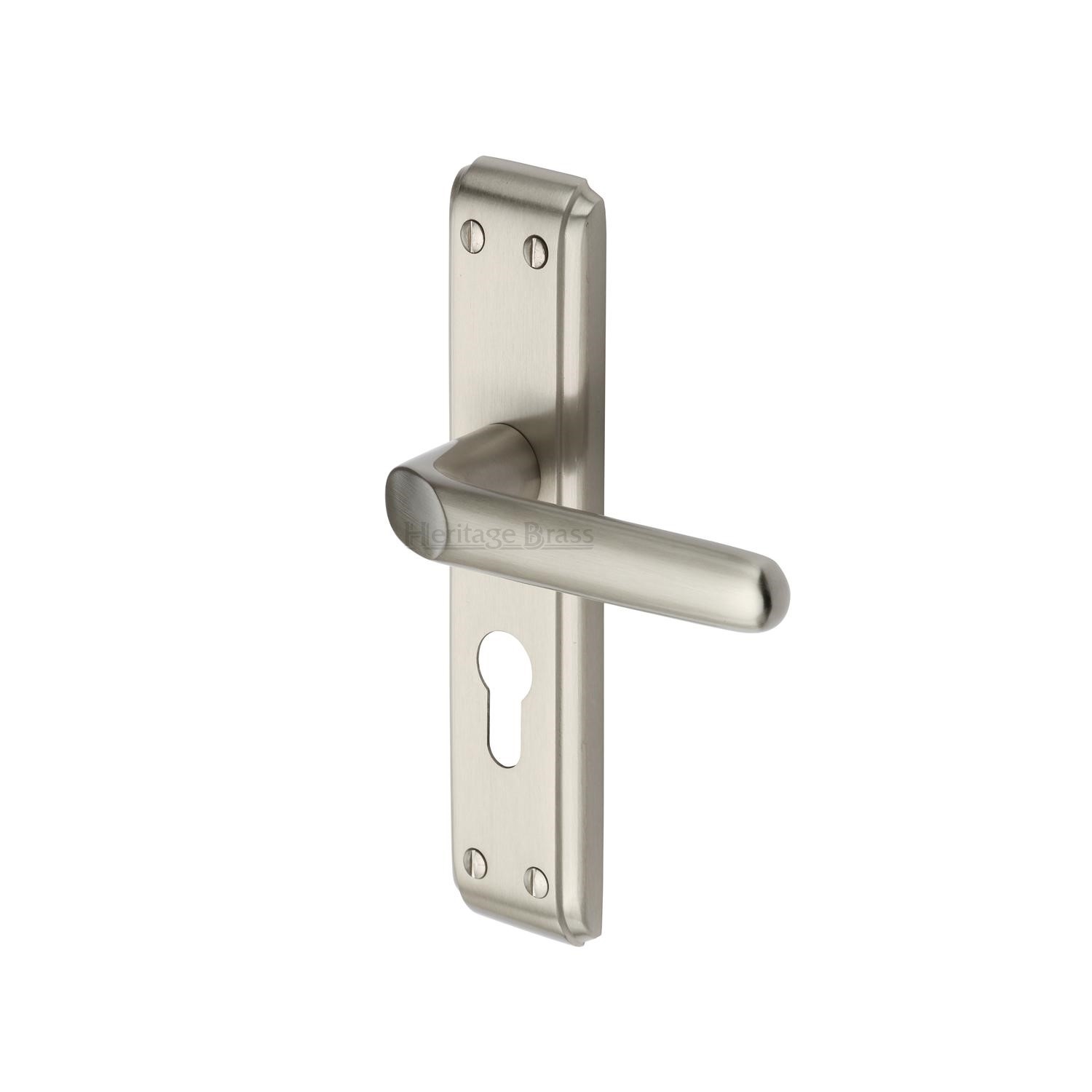 Deco Door Handle on Plate - DEC3048-SN