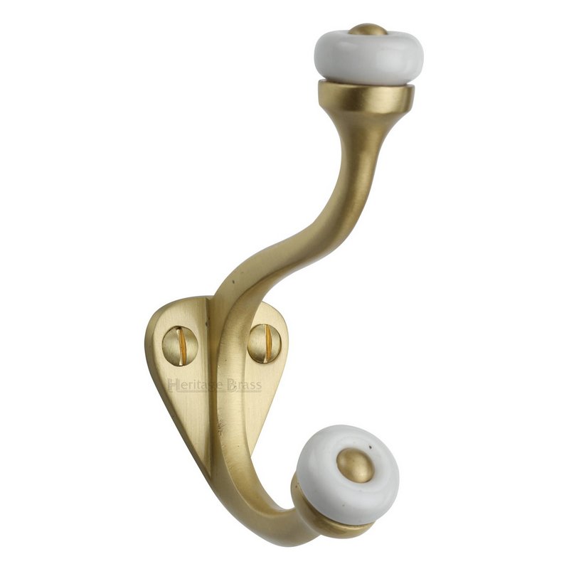 Curved Hat & Coat Hook - V1048-SB