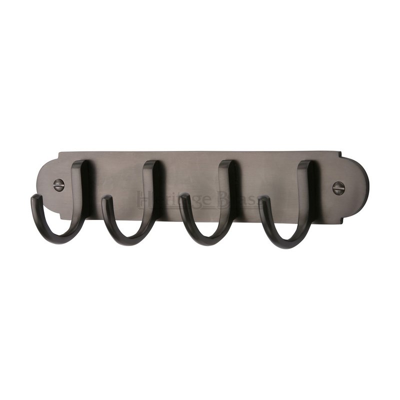 Coat Hooks on Plate  - V1079-MB