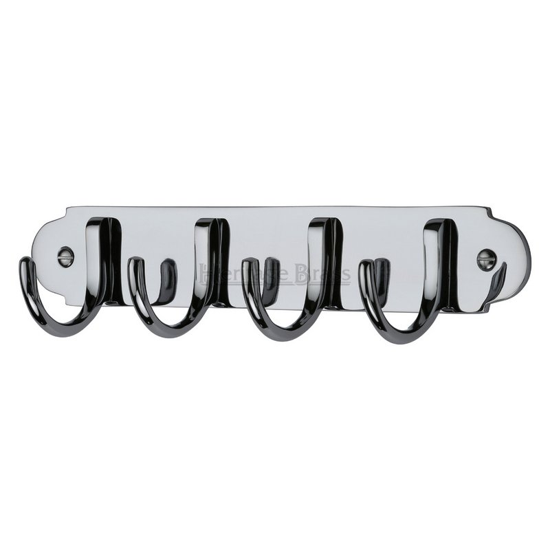 Coat Hooks on Plate  - V1079-PC