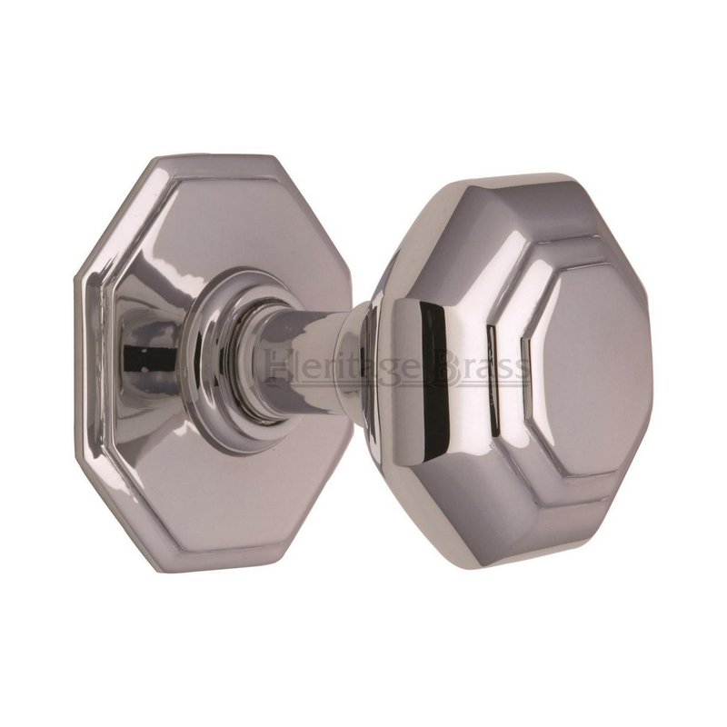 3  Octagon Center Door Knob - V890-PC