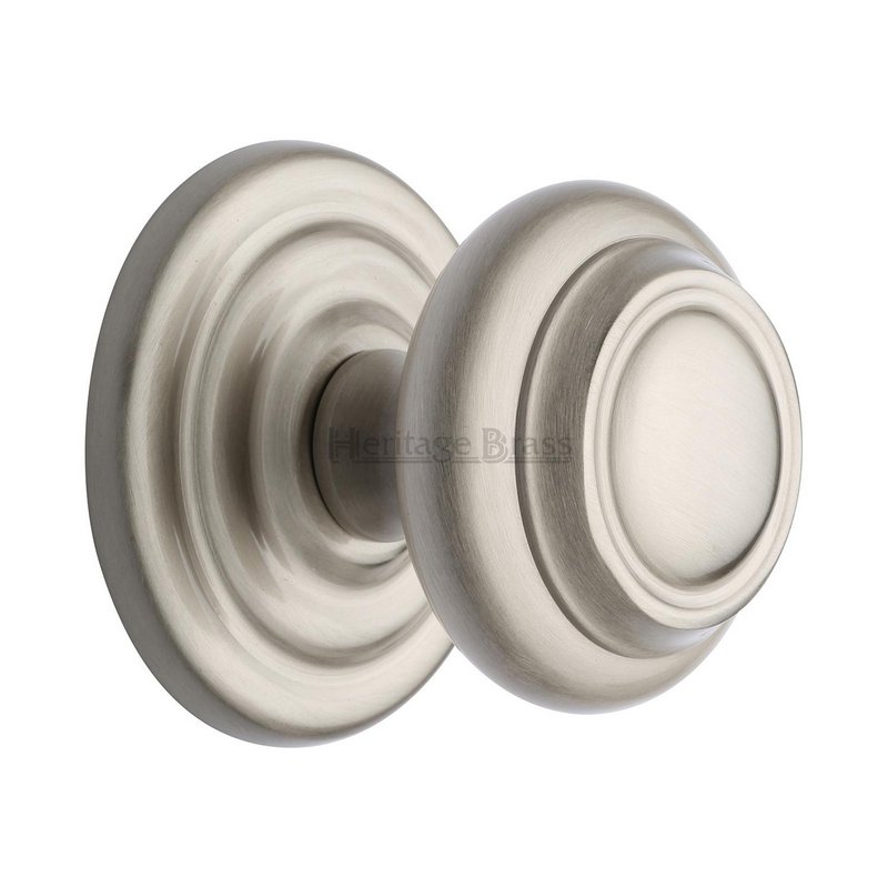 Stepped Round Centre Door Knob - V905-SN