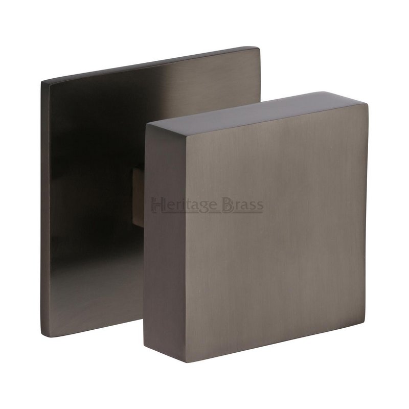 Square Centre Door Knob - V908-MB