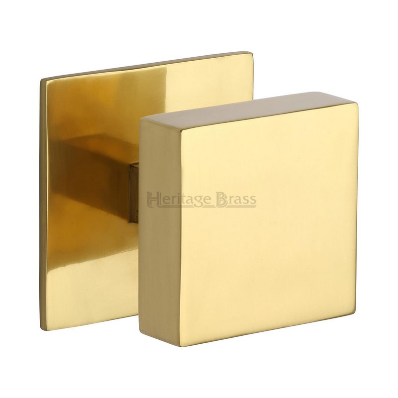 Square Centre Door Knob - V908-PB