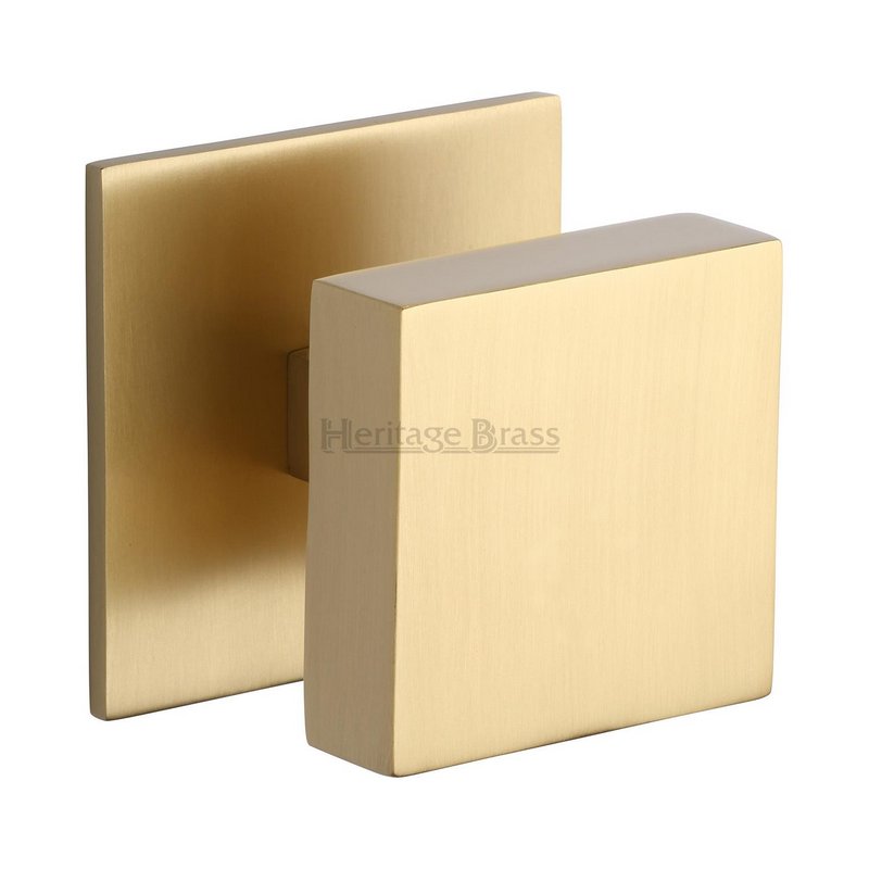 Square Centre Door Knob - V908-SB