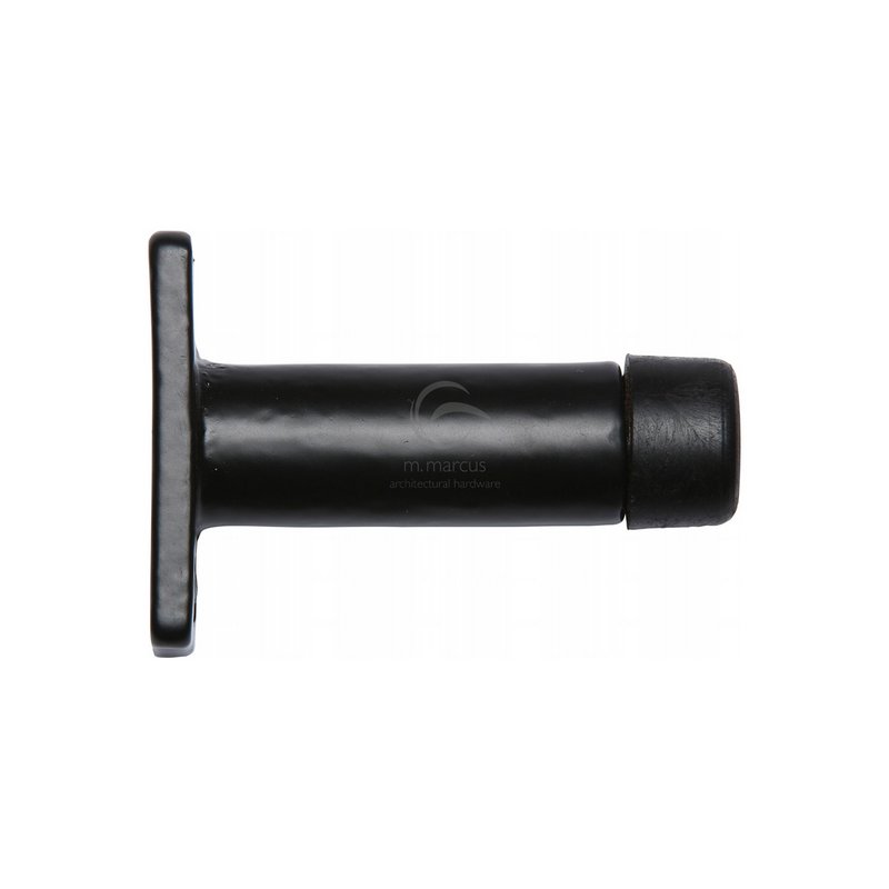 Black Iron Wall Projection Door Stop - FB121