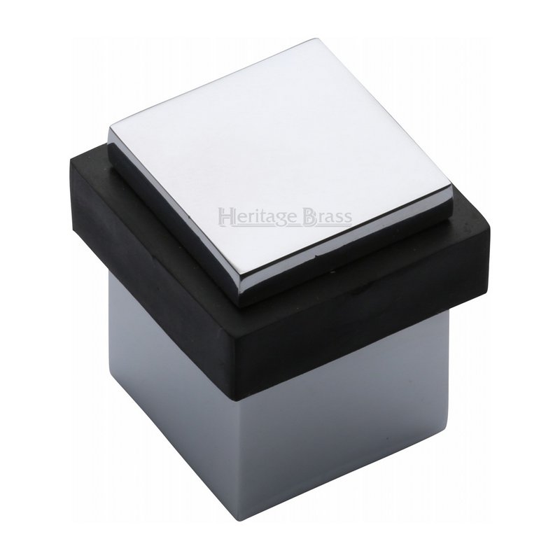 Square Floor Mounted Door Stop - V1089 - V1089-PC