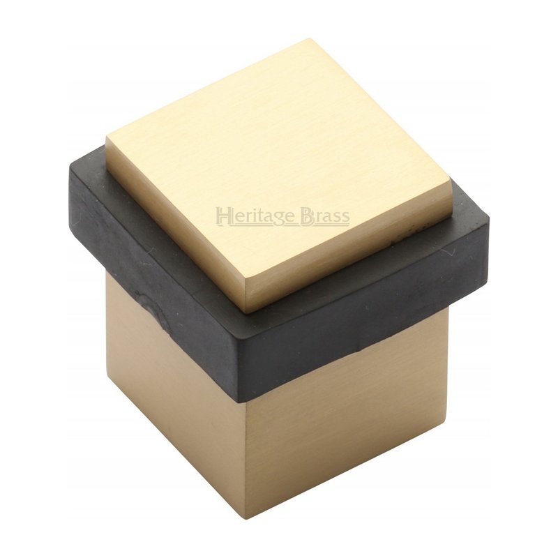Square Floor Mounted Door Stop - V1089 - V1089-SB