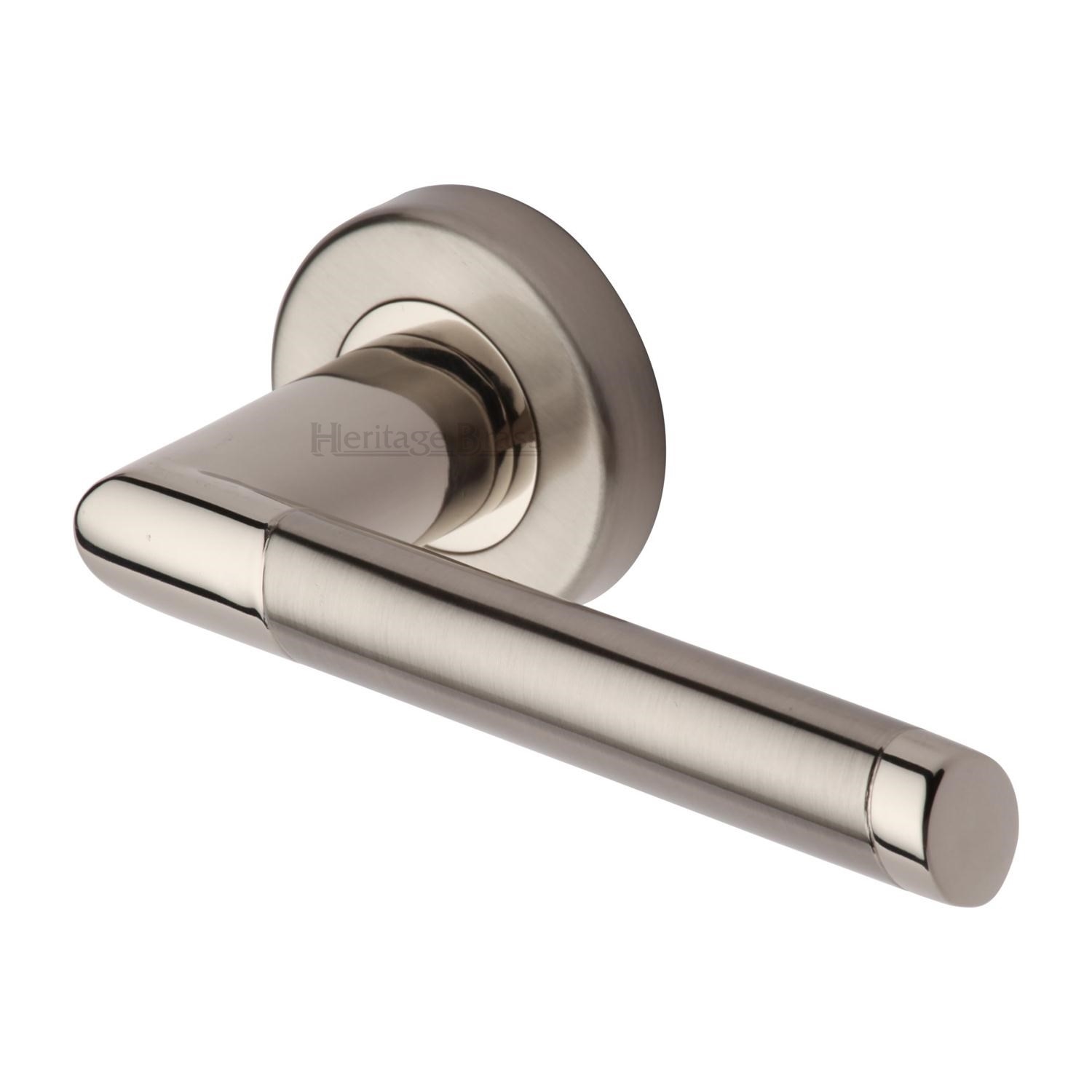 Ellipse Door Handle on Round Rose - ELL4242-MC