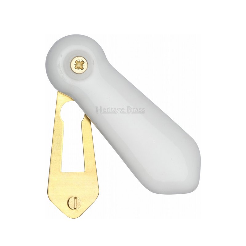 Covered Escutcheon Plain White - 5030