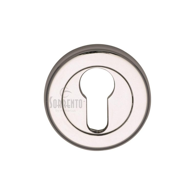 Sorrento Euro Profile Cylinder Escutcheon Round - SC-0192-PC