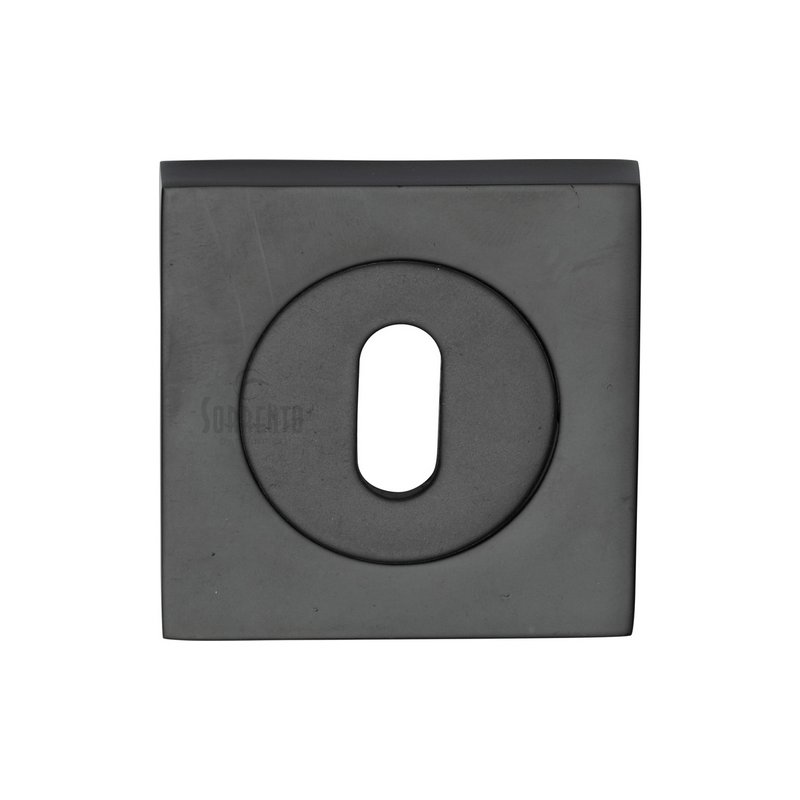 Sorrento Standard Key Escutcheon Square - SC-SQ0191-BLK