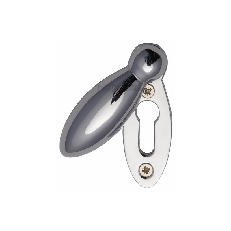 Standard Covered Key Escutcheon Oval - V1022 - V1022-PC