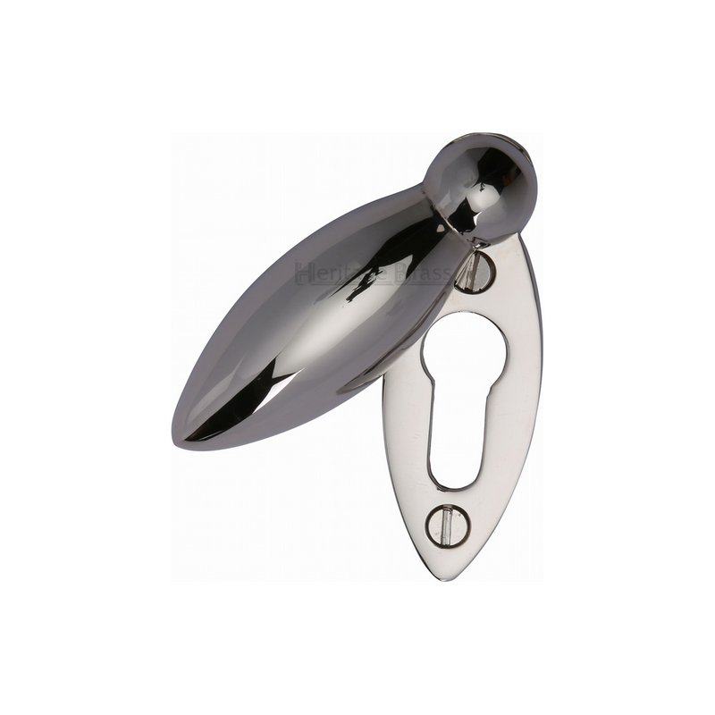 Standard Covered Key Escutcheon Oval - V1022 - V1022-PNF