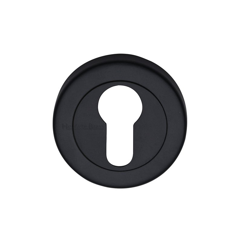 Euro Profile Cylinder Escutcheon Round - V4020 - V4020-BKMT