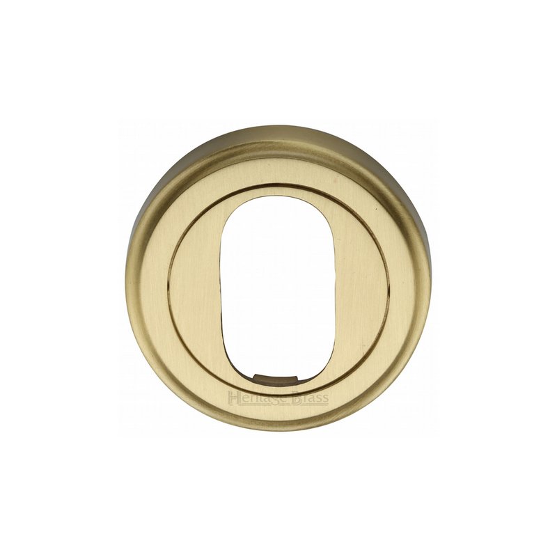Oval Profile Cylinder Escutcheon Round - V5010 - V5010-SB