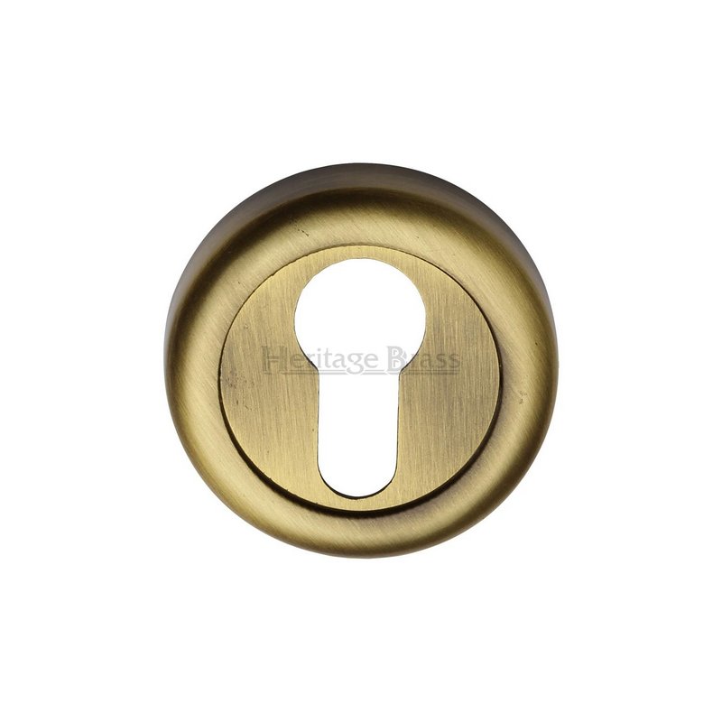Euro Profile Cylinder Escutcheon Round - V6724 - V6724-AT