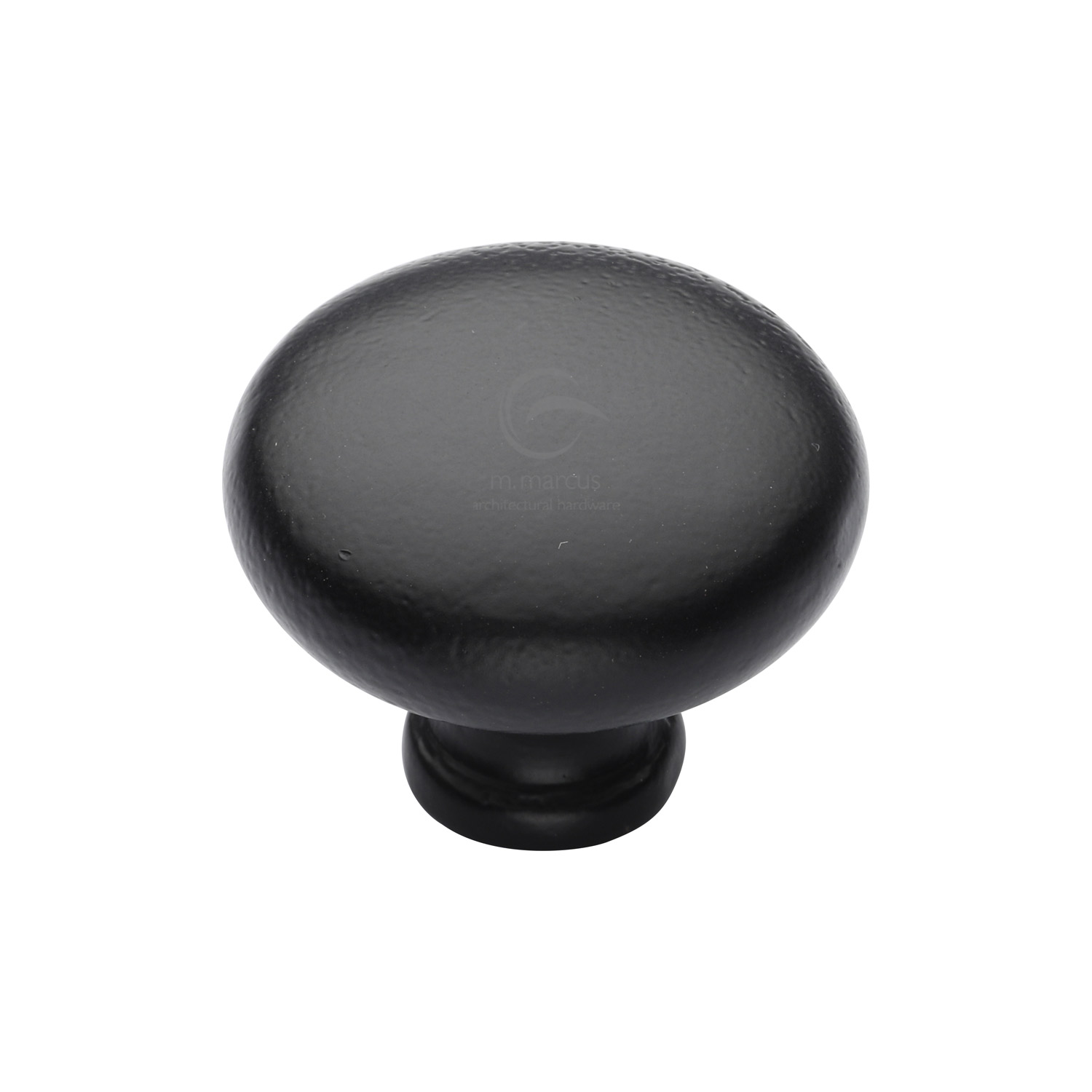 Matt Black Iron Round Cabinet Knob - FB117 32